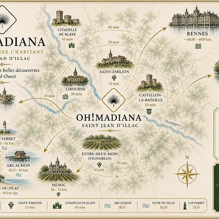 ホームステイ Oh ! Madiana サン・ジャン・ディヤック